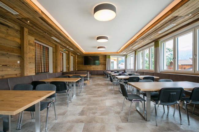 Speisesaal im Jugendgästehaus Markushof